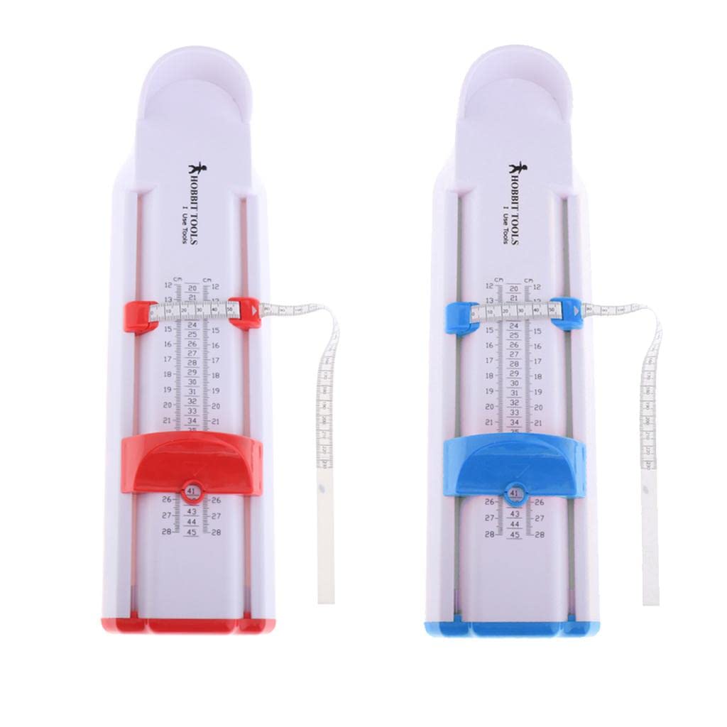 EXPORA Adults Foot Measure Shoes Gauge Measurer for Men Women Uni Version Red