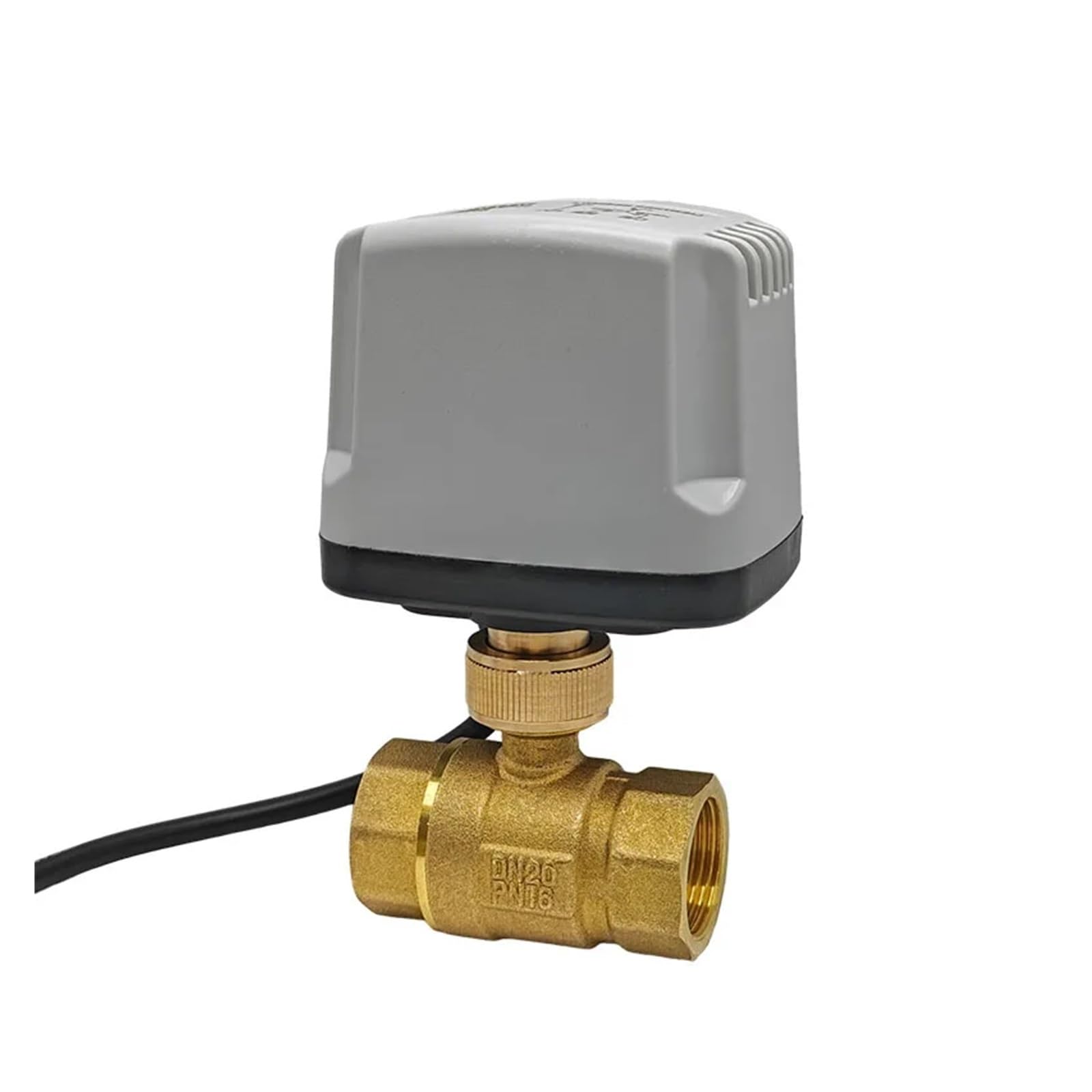 QRUYHBAJU DN15 DN20 DN25 Full Bore Waterproof Motorized Ball Brass IP65 Female Thread AC/DC 12V 24V 110V 220V(Dc24v-cr03,DN20)