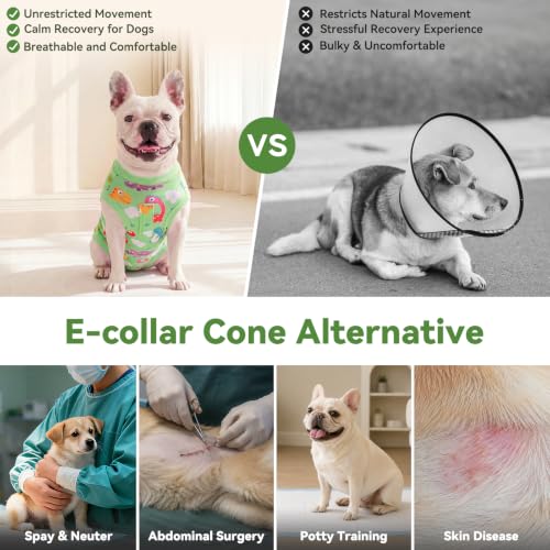 Image of cyeollo Dog Surgery Recovery Suit, Surgical Onesie for Female & Male Dogs