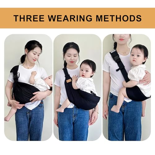 Babytragetuch,Kleinkind Trage Seitlich,Babytrage Seitlich,Verstellbare Schulter Babytrage,Multifunktionale Tragegurt Baby,Babys von 0 bis 36 Monaten, Kleinkinder bis 20kg