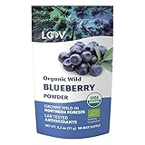 LOOV Organic Wild Blueberry Powder - 18-Day Supply, 3.2 Oz, Good for Smoothie & Breakfast, Freeze-Dried, from Northern Europe, No Added Sugar