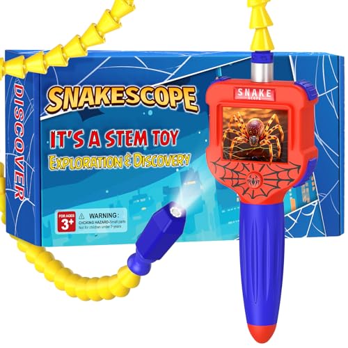 Borescope Snake Camera with Light for Kids, Educational STEM Toys for Boys & Girls 4-6, Unique Birthday Gifts for Kids 4 5 6 7 8 9 10 Years Old, Science Gifts for Hiking Camping Nature Exploration