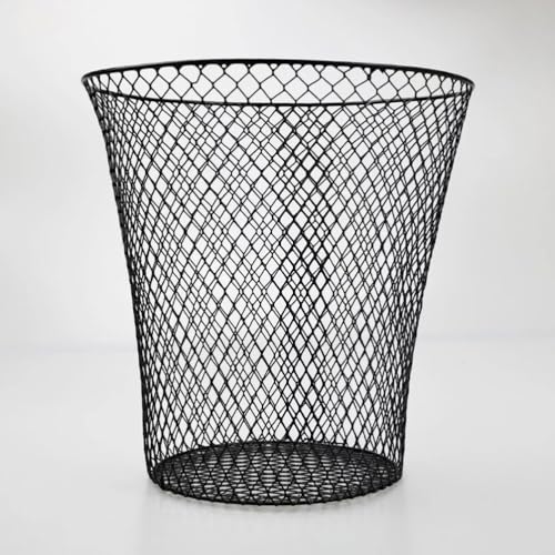Caneca de Basura de Malla Negra Amosfun para Oficina y Hogar miniatura 2