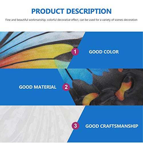 TOPBATHY Metal Parede Arte Borboleta Vivid Insect Inspirado Parede Escultura Estátua Pingente Orname