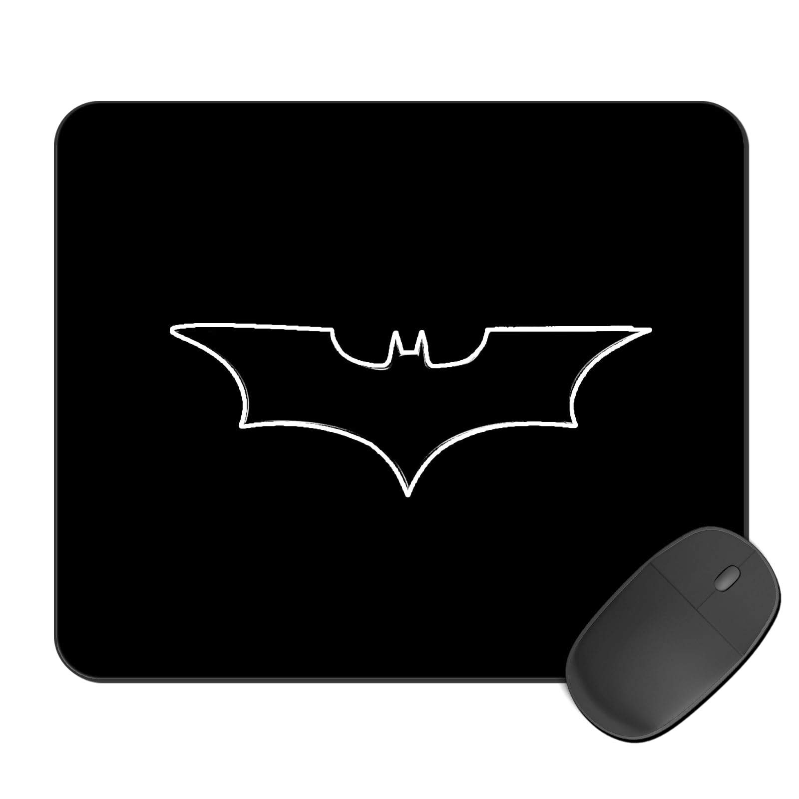 Kirmada Printed Batman Logo - Gaming Mouse Pad - for Computer Table, Laptop, PC & Office | Super Smooth Surface, Anti-Slip, Rubber Base | (240MM x 200MM x 3MM) Marvel Avengers Superhero (B0D8YSPD7X) Amazon Price History, Amazon Price Tracker