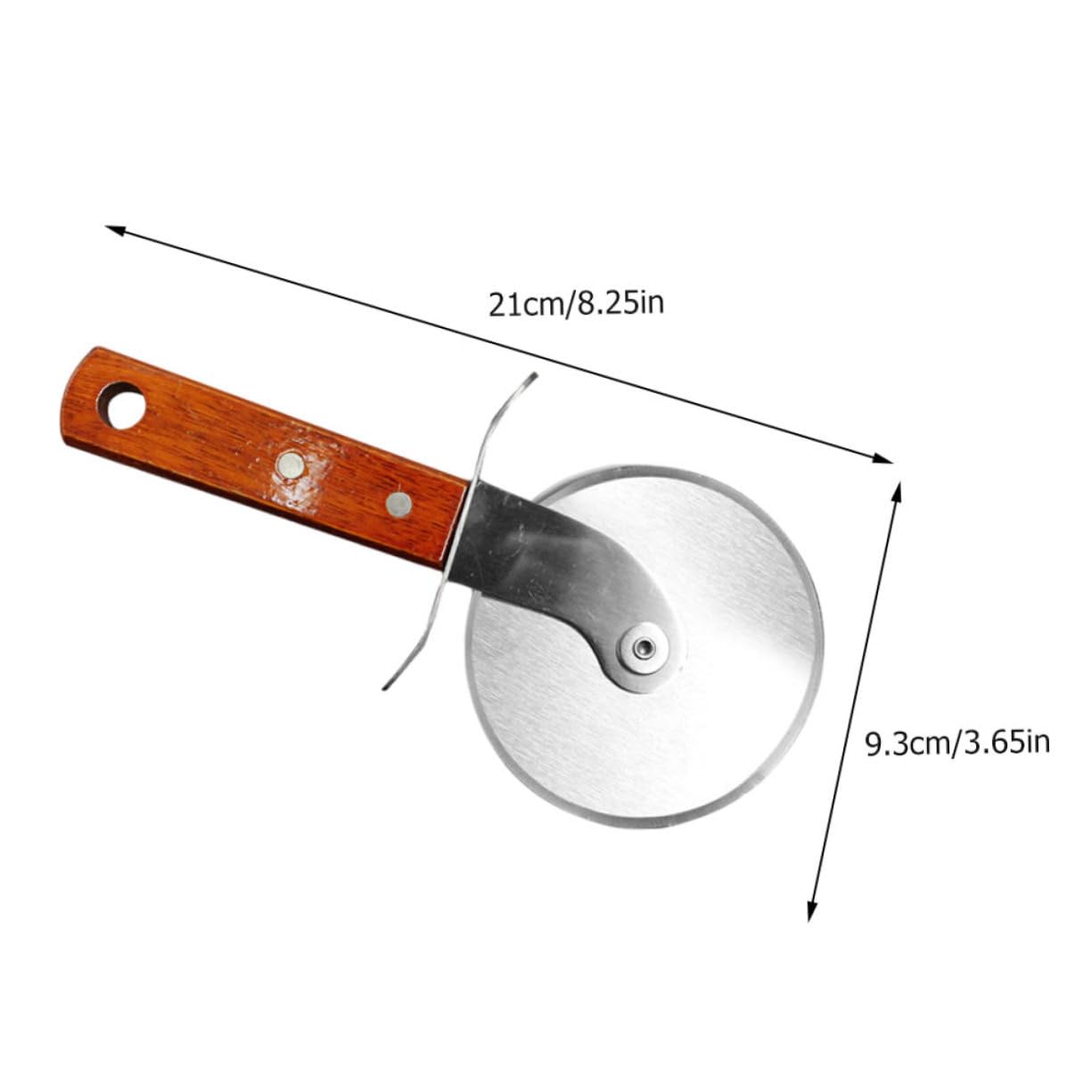 Cabilock 1 PC Stainless Steel Pizza Cutter with Ergonomic Handle Practical Multi Functional Kitchen Gadget for Easy Slicing of Pizza Bread and Pastries for Home and Bakery Use