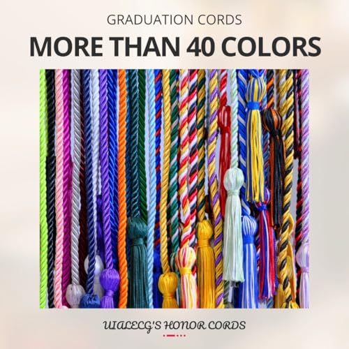 Image of Double Graduation Honor Cords - Sky Blue and Pink,68 inch Long