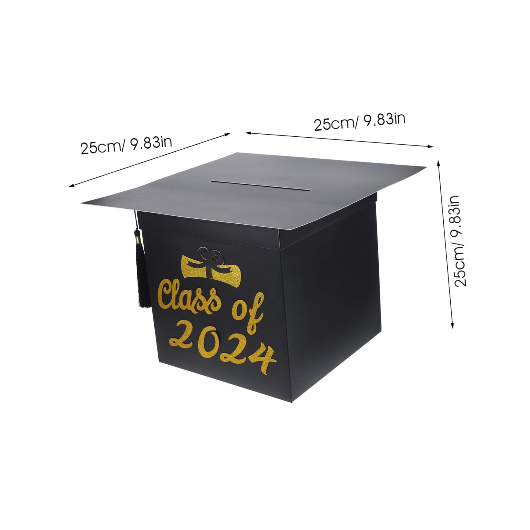 Alipis Sophisticated Graduation Card Box Grad Cap Shape Graduation Party Accessory Grad Message Holder
