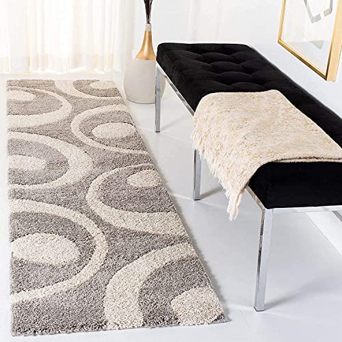 Image of Solid Shaggy Rugs and Carpet for Bedroom Living Room 2x6 Feet M-3
