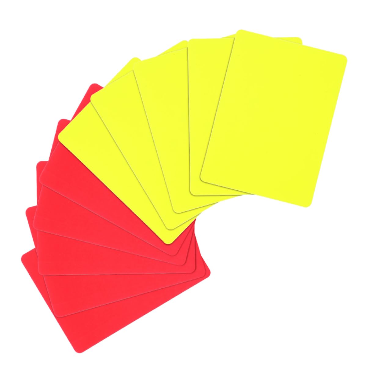 BESPORTBLE Referee Cards Set 16pcs Red Yellow Cards High Visibility PVC for Soccer Football Referee Gear
