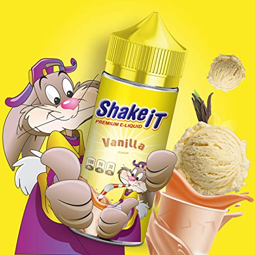 E-liquid de vapeo para cigarrillo electrónico - SHAKE IT - Batido de vainilla Nesquik - Eliquid para vaper - Sin nicotina (100ml)… Cover