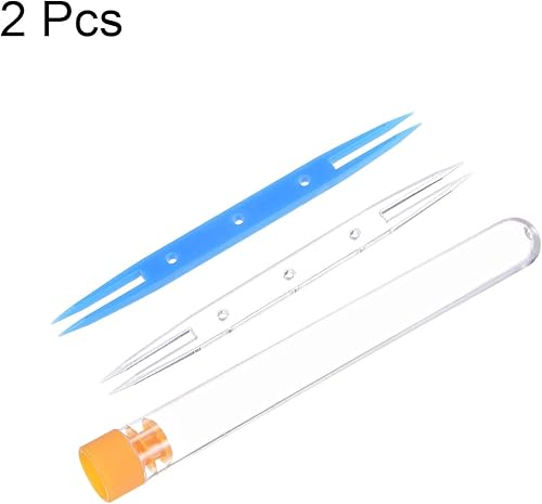 Miniatura 3 de HARFINGTON Lanzadera de tejer para tejer 2 unidades, 3.346 x 0.268 x 0.110 in, lanzaderas de plástico, para hacer encajes, manualidades, suministros