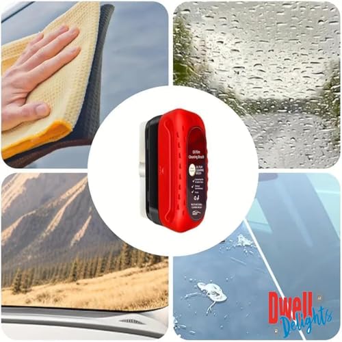 Image of Car Glass Oil Film | Automotive Cleaning Brush | Cleaning Brush | Dust Remover for CarWindow |Wind Glass Oil Film Cleaner (Pack of 2)