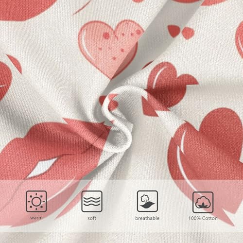 Lips Kiss Heart Pattern Love Toddler Boys' Cotton Briefs Underwear Cute Children Panties3