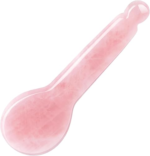 Herramientas de masaje de raspado de Gua Sha de cuarzo rosa,Masaje Varita Acupuntura Terapia Stick Point Tratamiento