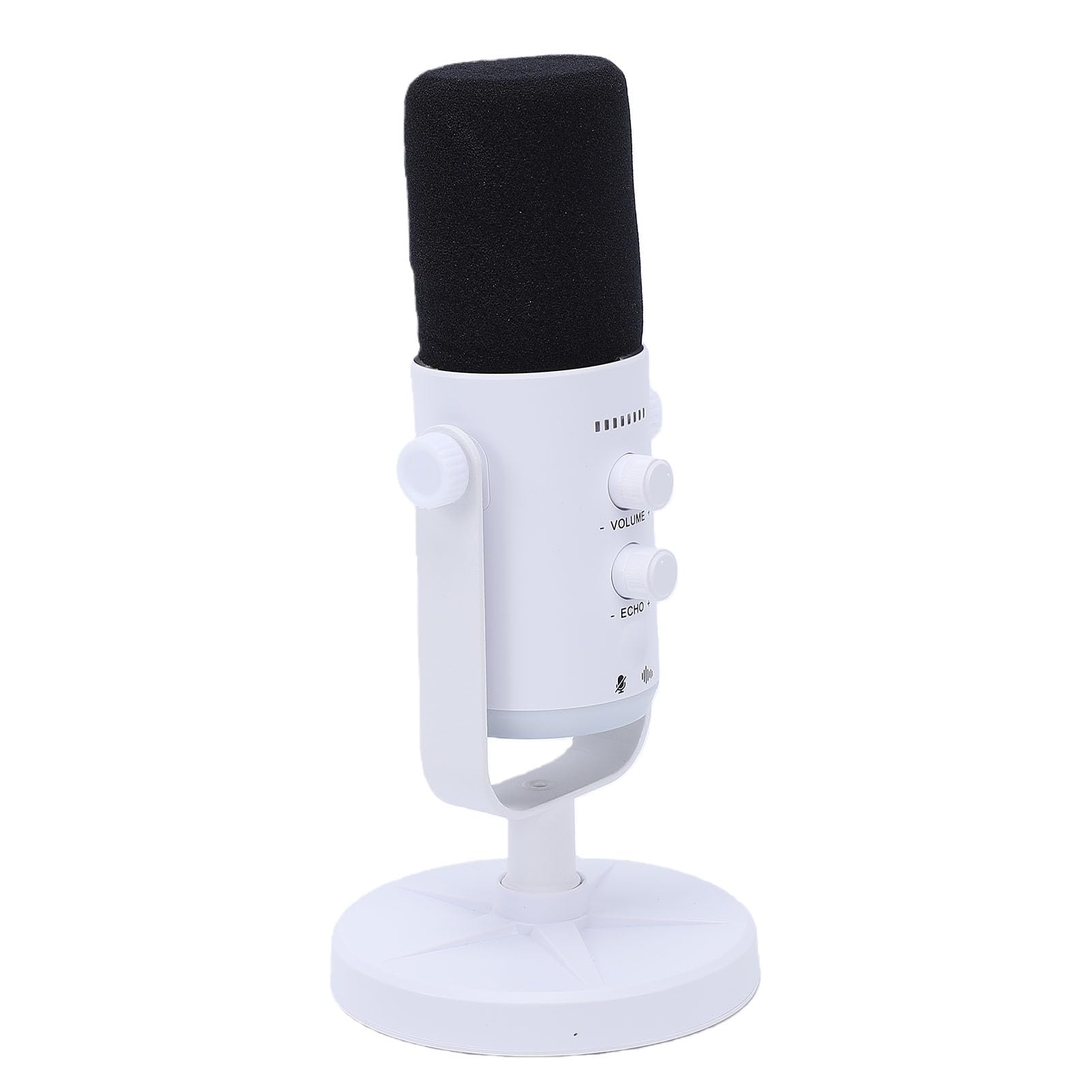 VGEBY Microfono da Gioco, Microfono per Podcast USB in Plastica e Metallo con XLR USB C, Illuminazione RGB Muto Monitoraggio da 3,5 Mm per la Registrazione in Streaming di Chat Vocali su PC