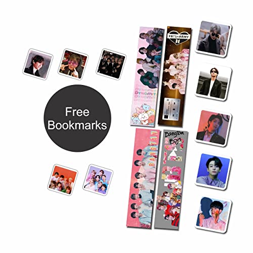 Image of CRAFT MANIACS LATEST 2023 COLLECTION BTS PINK SIGNATURE 160 RULED PAGES A5 NOTEBOOK + FREEBIE BOOKMARKS + 10 MEMBER PICTURES FOR BTS ARMY