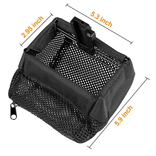 XAegis Brass Catcher, Universal Shell Catcher Net with Picatinny Rail Mount Heat Resistant Mesh Brass Collection for Rifle Range,Included Two Pic Rail Mounts