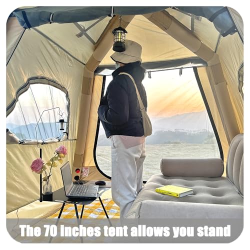 Carpa Inflable de Camping para 4 Personas Fácil Montaje miniatura 2