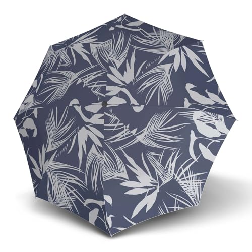 Parapluie pliant Knirps T.200 Duomatic bleu marine avec protection solaire UV