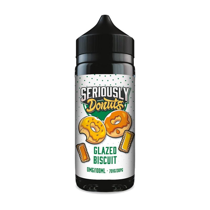 Doozy Seriously Vape Liquid E Liquid No Nicotine Disposable 0mg Fruity Nice 100ml Shortfill ecig - Glazed Bisc