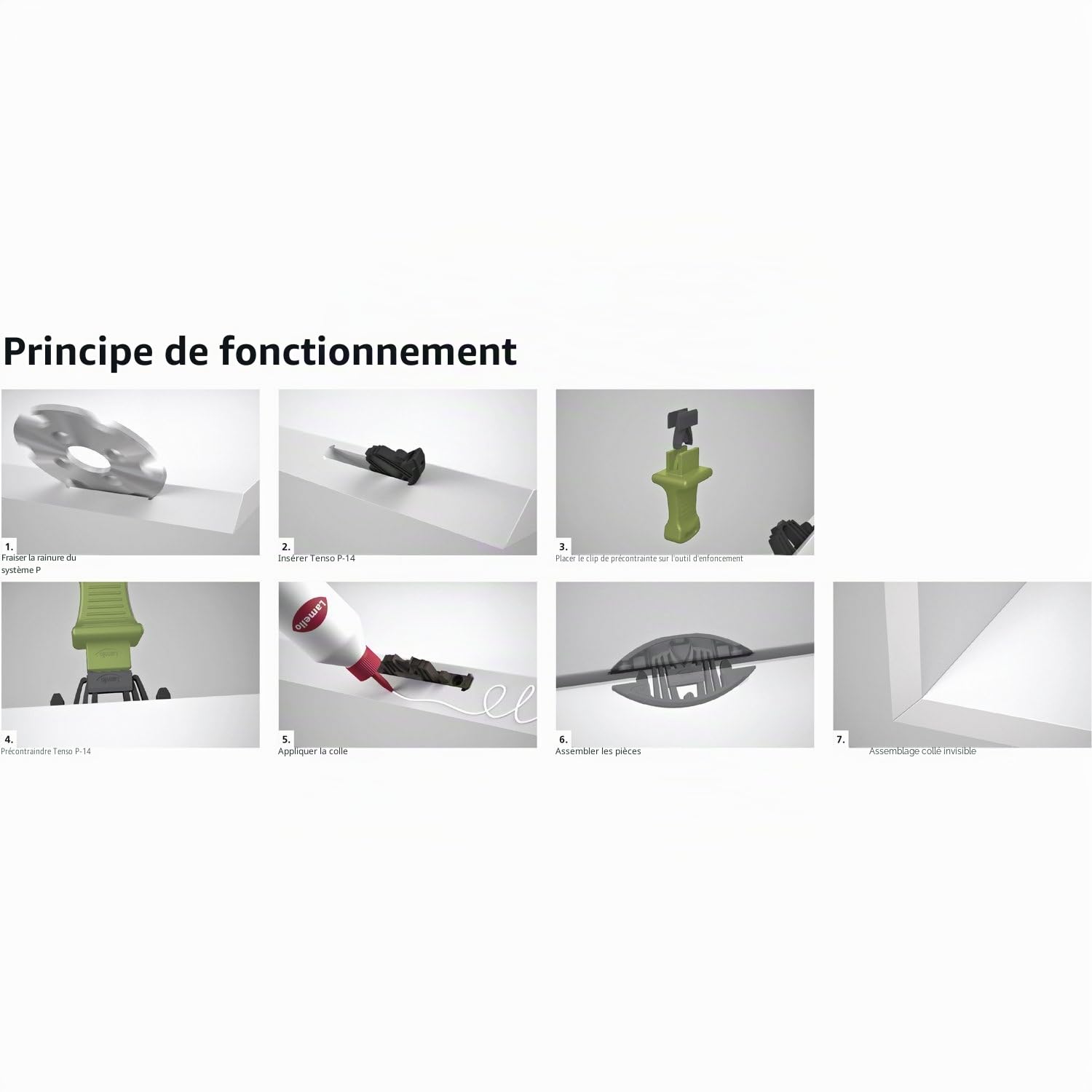 LOT de 300 TENSO P-14 LAMELLO Aide à l'encollage 66X27X9.7MM (sans clip de pré-tension) - 145425