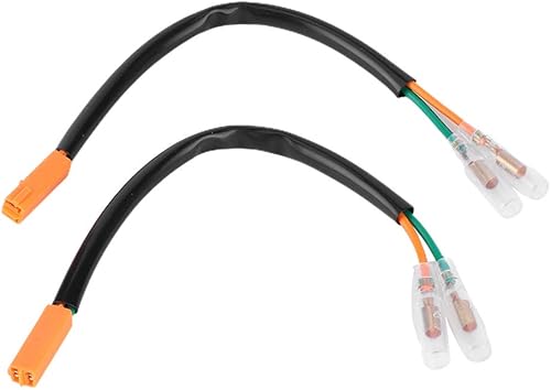 Aramox Motorcycle Turn Signal Wiring Adapter Plug - Fit for Kawasaki Z125 Z250 Z300 Z650 Z900