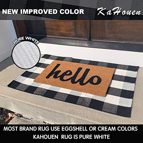 Tapete decorativo algodón KaHouen 27.5 x 43 pulgadas miniatura 3