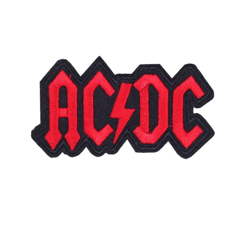 SOLDOUT Heavy Metal Band Embroidery Patches on Clothes Music Band Patch Iron on Patches for Clothing DIY Hippie Rock Patch Punk Badges Stickers Appliques (ACDC)