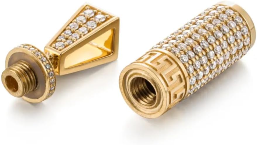 10K Gold Urn Necklace for Ashes, 10K/14K/18K Real Gold Pave Set Cremation Necklace Jewelry for Women Keepsake Necklace Memorial Locket Ash Holder