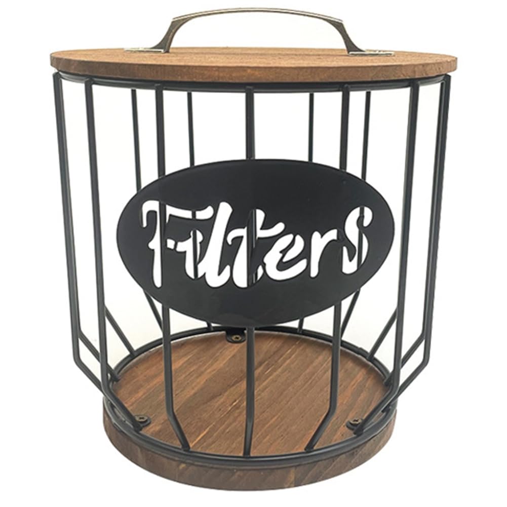 CTRLZS Coffee Filter Holder Storage for Coffee Bar Accessories Tool Beautiful Coffee Filter Storage Container and Dispenser