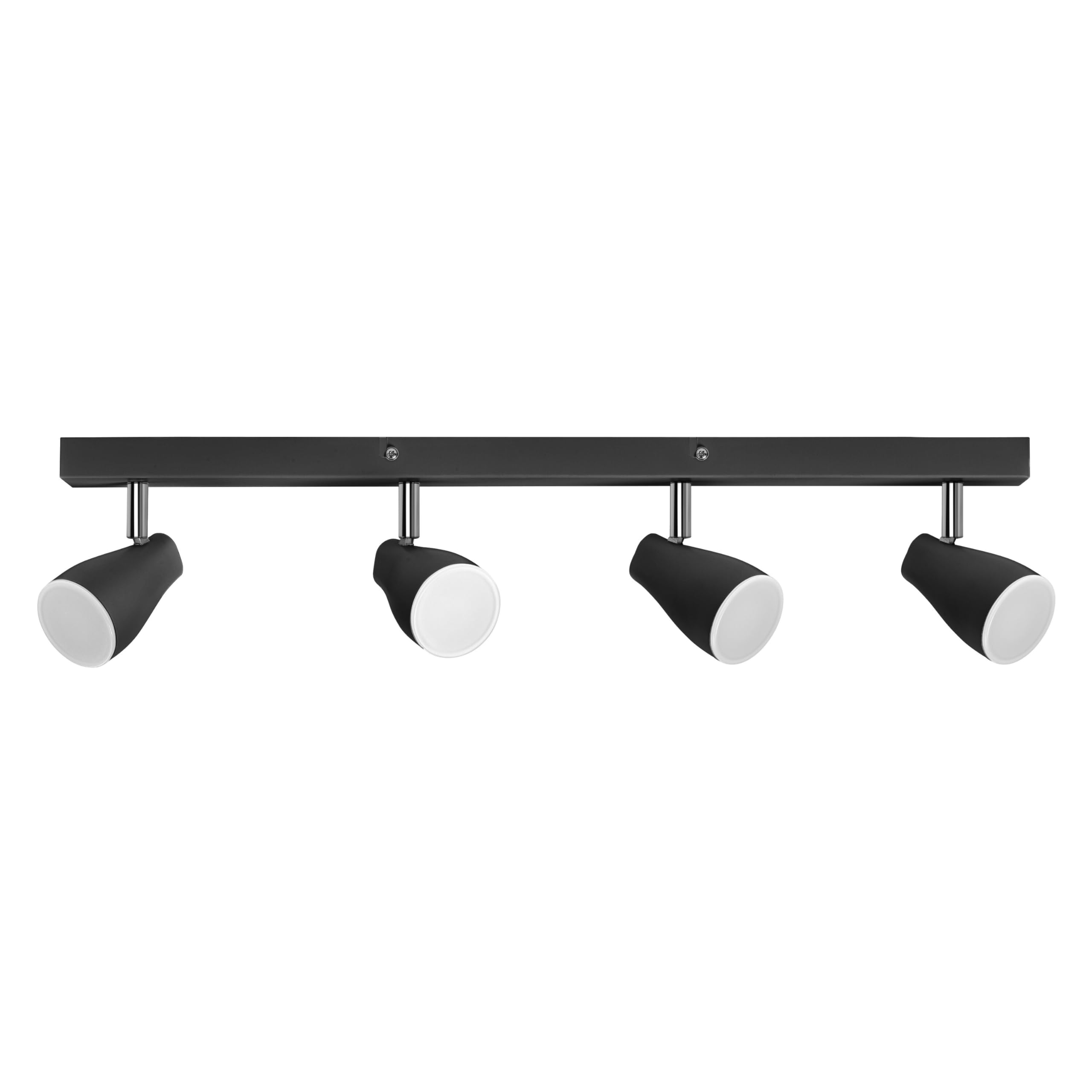LEDVANCE LED Punktowe 600 mm, Czarny, 17.2 W, 840 LM, Oferuje Ukierunkowane Światło o Ciepłym Białym Jasnym Kolorze, z Elastycznym Światłem Reflektorów Gu10, 2700K