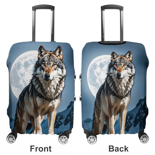 Carry on Luggage Cover Timberwolves Suitcase Covers for Luggages Tsa Approved Travel Luggage Sleeve Protector Elastic Suitcase Protector Anti-Scratch Washable Fits 19-30 Inch Case -XL3