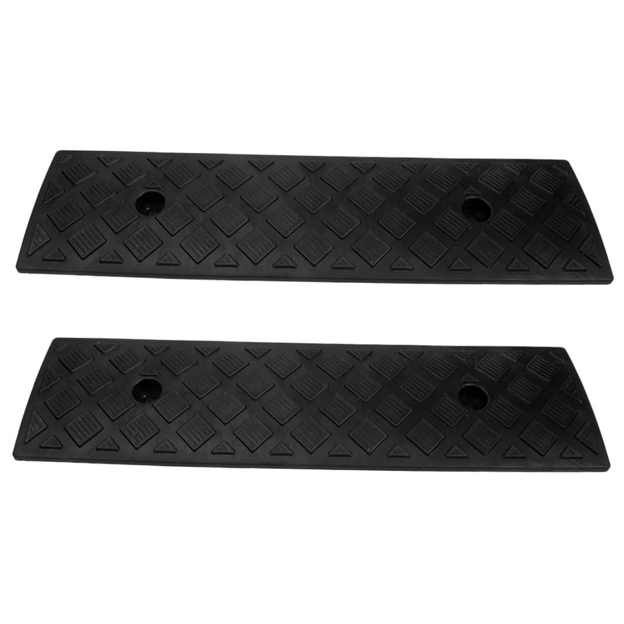 TENDYCOCO 2 Pz Auto Rampa per Rampa Carrabile Rampa del Capannone Rampe di Marciapiede Carrabile Rampa del Cavo Soglia Binari Ponte Rampa Rampe Utv Triangolo Gomma da Cancellare Bicicletta