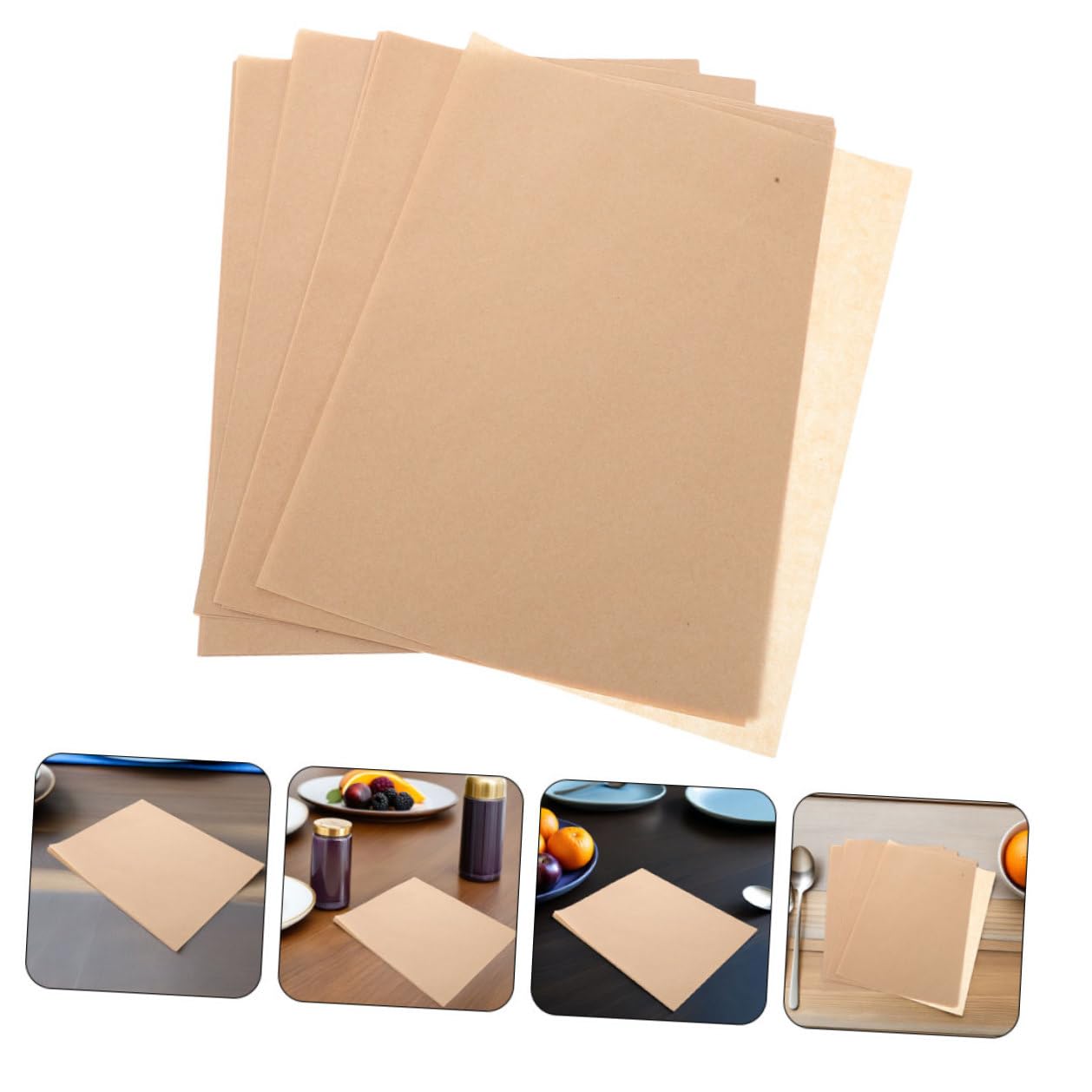 Feuilles Résistantes à Graisse pour Pâtisserie 500 Pcs, Papier