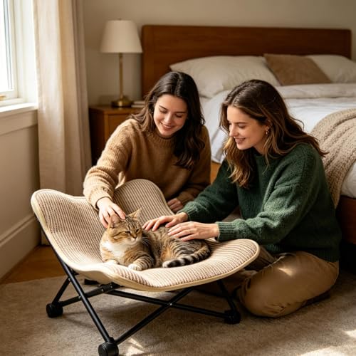 Chaise longue à chats repliable et transportable pour petits et grands chatons - 3
