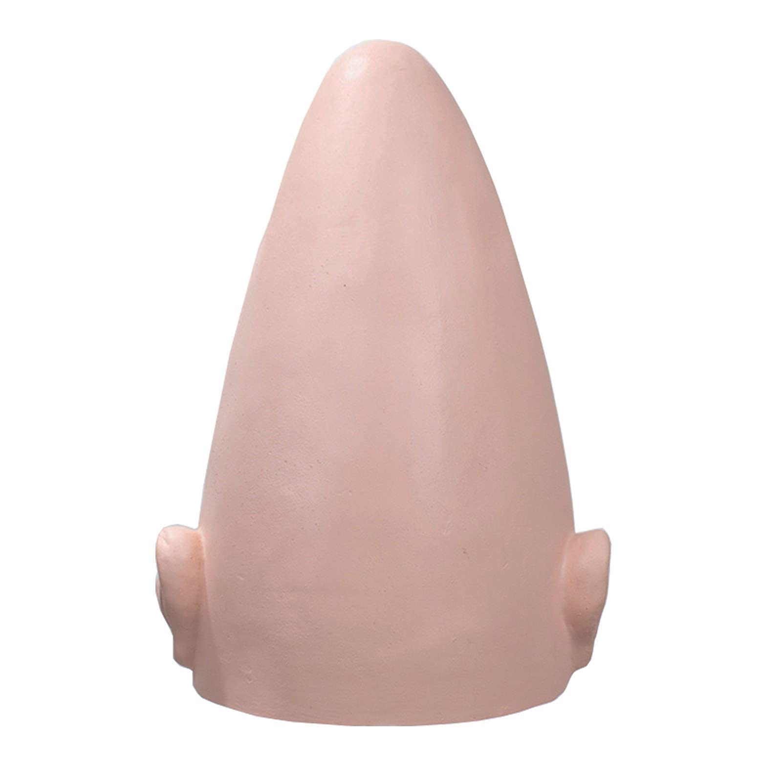 Young Wolf Alien Bald Head Thick Skin Egg Shaped Hairless Fake Skull Wig Cap Fancy Dress Costume Cosplay Hat For Halloween Party