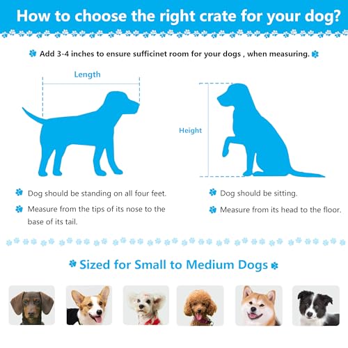 Rustic Brown Heavy Duty Furniture Dog Crate, Wood and Metal Kennel Cage, Pet House End Table with Drawer and Pull-Out Design, Dog Home for Indoor use, Medium Size - Image 5