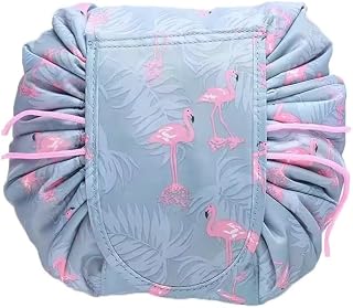 ERHETUS Stylish Portable Lazy 20 Cms Cosmetic Bag with Drawstrings | Convenient & Waterproof Makeup Pouch for Girls | Larg... Price In India