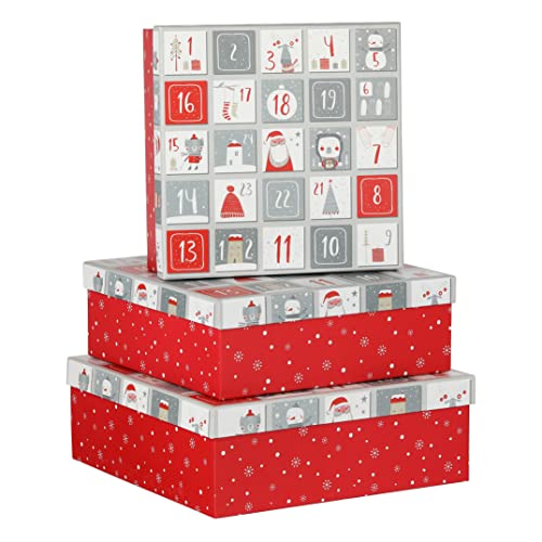 Nordstern Lot de 3 boîtes cadeau « Calendrier de l'Avent » Cover
