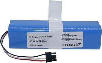 XITAIAN 14.4V 92.16Wh 6400mAh P2150-4S2P-MMBK Batería de Repuesto Compatible con Dreame D10s Pro, L10 Prime, L10s Pro, R2250, RLL11GC, RLS6A, RLS6L