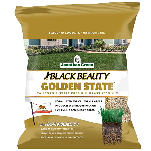 Jonathan Green (10701) Black Beauty Golden State California Grass Seed (Made for California) - Cool...