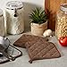 DII Basic Terry Collection Quilted 100% Cotton, Potholder, Brown, 3 Piece