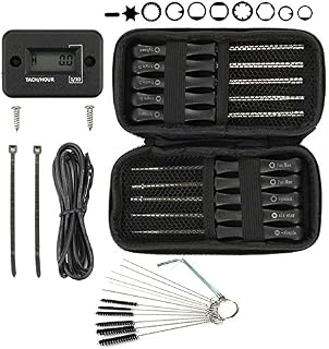 Hipa Tachomter Tach Meter + (Pack of 10) Carburetor Adjustment Tool Set