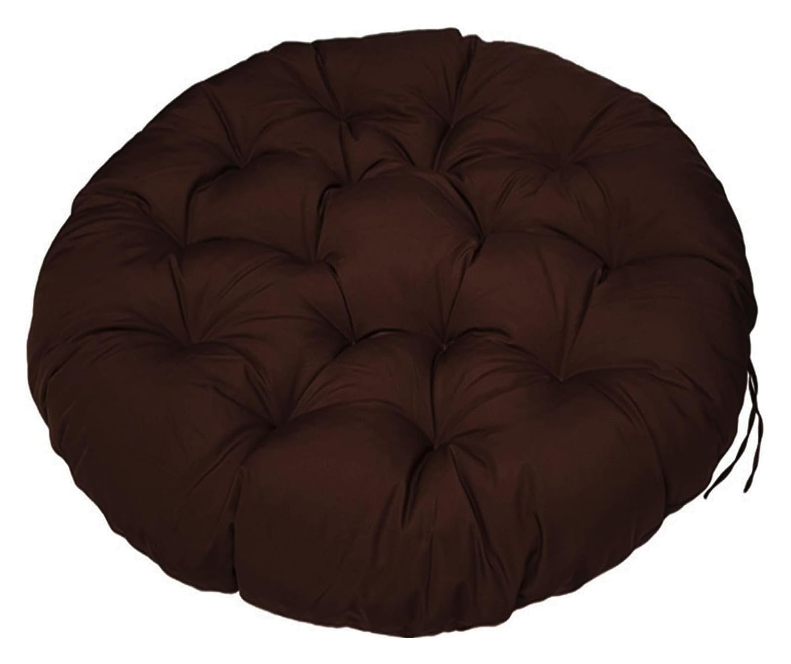 Cuscino rotondo impermeabile per sedia, 40-180 cm, imbottito e rimovibile, per giardino e terrazza, marrone scuro, di grandi dimensioni, 170 x 170 cm, comodi posti a sedere all'aperto