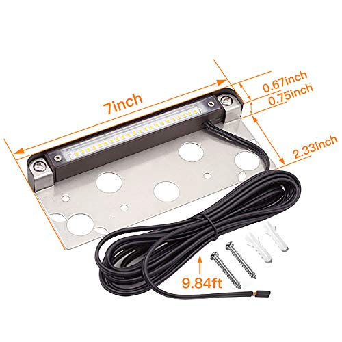 Ankita Hardscape Light, Paver Wall Light, 7 Inches Long, Led Step Light,Low Voltage 12V Ac/Dc, Integrated 4.3W 2700K Led Light Source, Low Voltage Landscape Lights, Led Landscape Lighting #TOP2