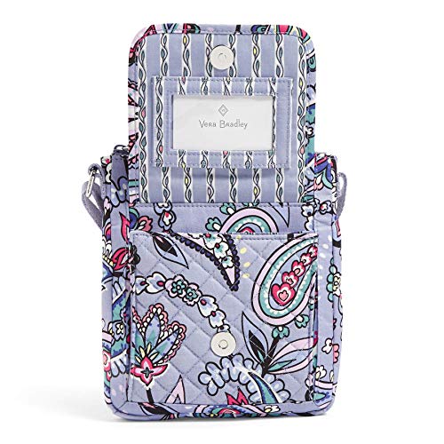 Image of Vera Bradley Women's Cotton Mini Hipster Crossbody Purse With RFID Protection, Makani Paisley, One Size