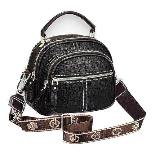 Vintage Leather Saddle Package Purse,Crossbody Bag,Bag for Women, Multifunctional Compartments Adjustable Leather Bag