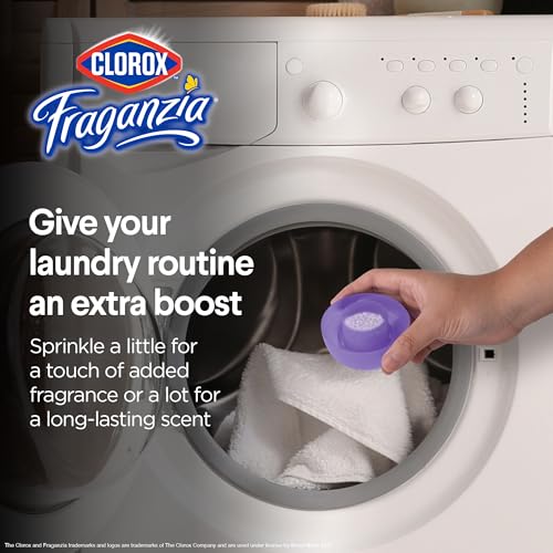 Image of Clorox Fraganzia Laundry Scent Booster Crystals, In-Wash Fragrance Beads for Fresh-Smelling Clothes & Linens, Safe for All Fabrics & Colors, Easy-Pour Bottle, Dreamy Jasmine Scent, 70 Oz