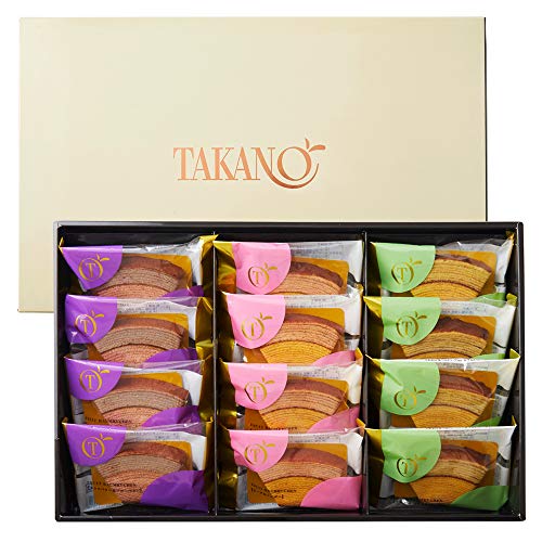 新宿高野 フルーツバウムクーヘン12入 ( 3種類×各4個入 ) 洋菓子 焼き菓子 詰め合わせ ギフト 贈答品 ( #41287 )